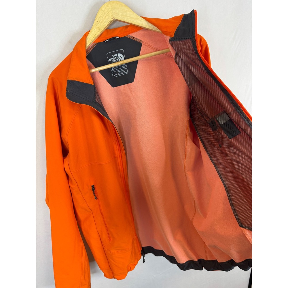 The North Face Summit Series Mens Orange Softshell Full Zip Jacket L Large - Picture 6 of 10